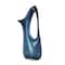 Blue Abstract Glass Vase with Cutout Handle & Elongated Opening